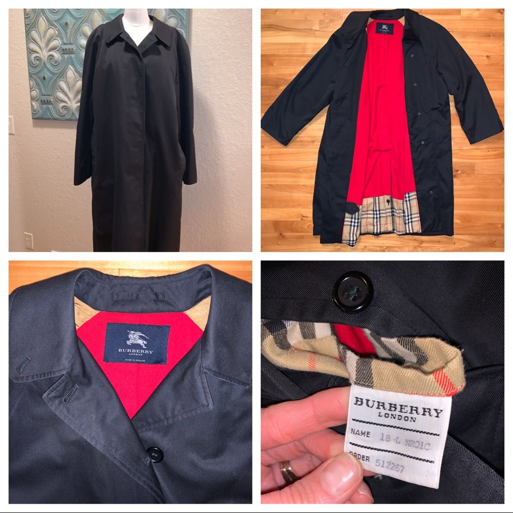 Burberry trenchcoat black size 18L